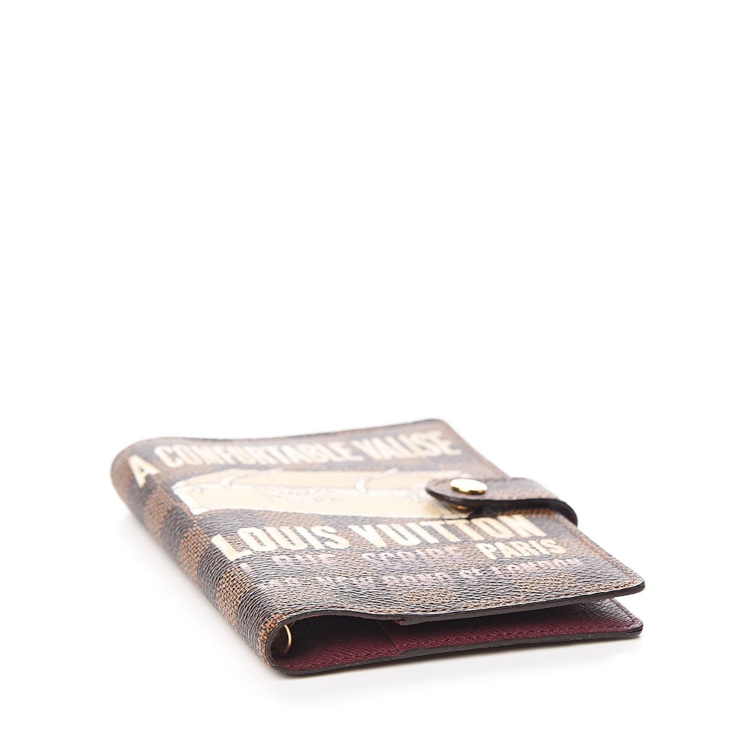 Louis Vuitton Damier Ebene Valise Small Ring Agenda Cover 4 of 7