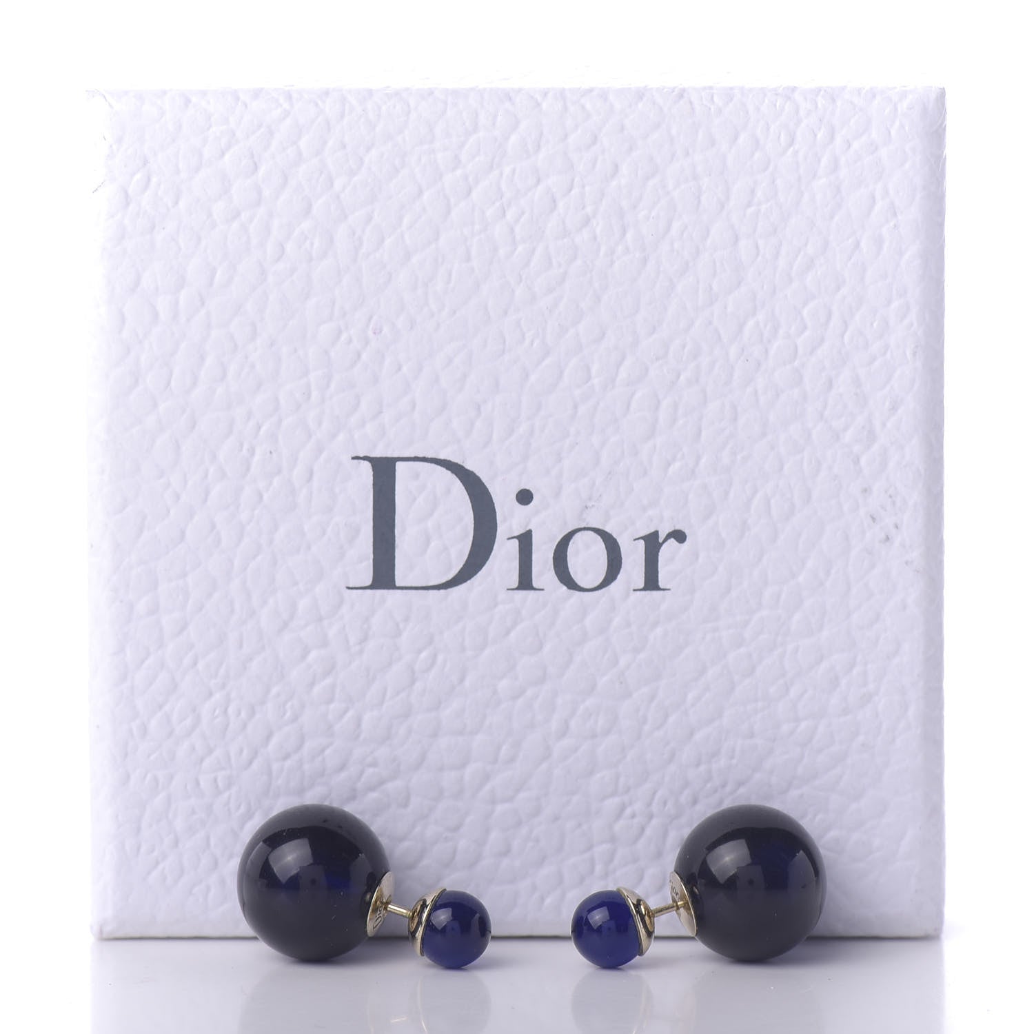 Christian Dior Mise En Dior Tribal Earrings Navy 5 of 5