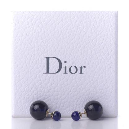Christian Dior Mise En Dior Tribal Earrings Navy 5 of 5