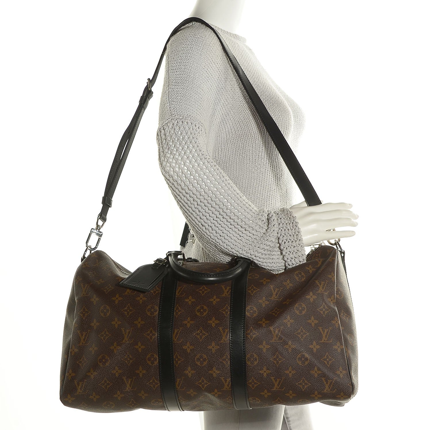 Louis Vuitton Monogram Macassar Keepall Bandouliere 45 2 of 7