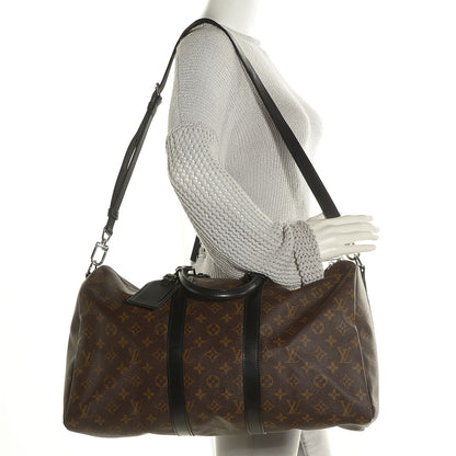 Louis Vuitton Monogram Macassar Keepall Bandouliere 45 2 of 7