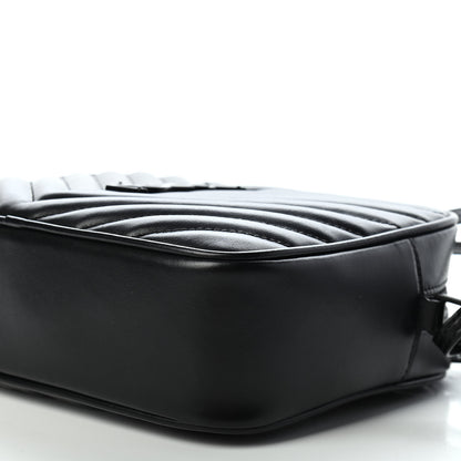 Saint Laurent Calfskin Matelasse Monogram Lou Camera Bag Black 8 of 8
