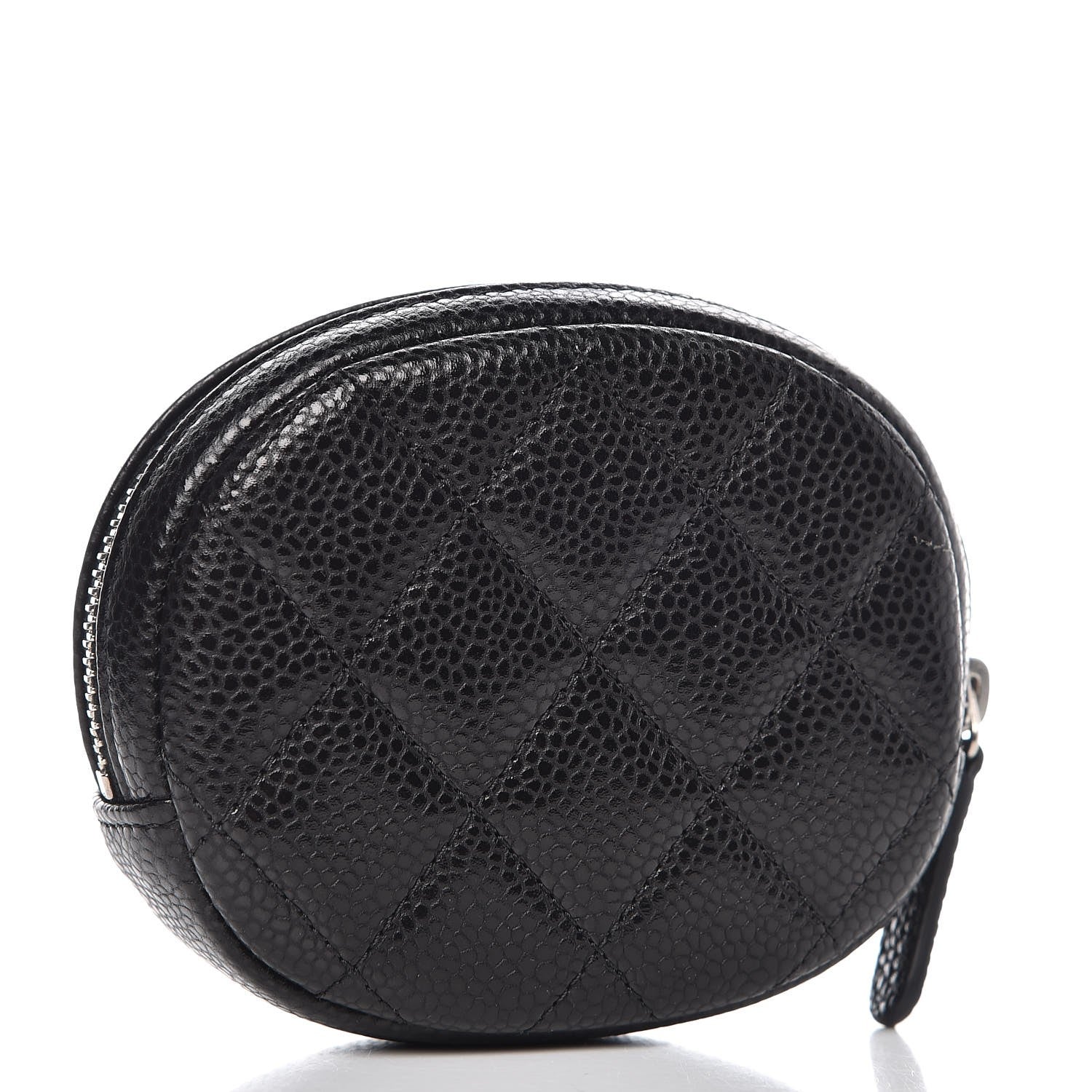 Chanel Caviar Quilted Zip Around Classic Coin Purse Black 3 of 8