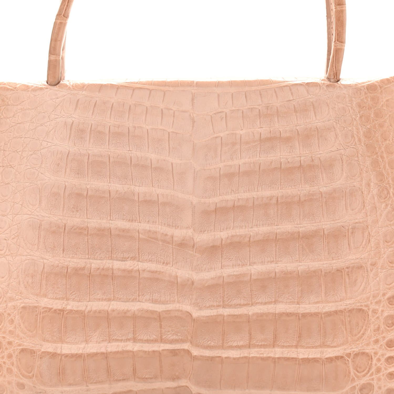 Nancy Gonzalez Crocodile Double Handle Satchel Beige 7 of 9