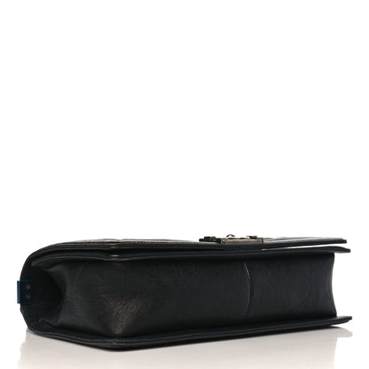 Chanel Crumpled Lambskin New Medium Studded Boy Flap Black 4 of 9