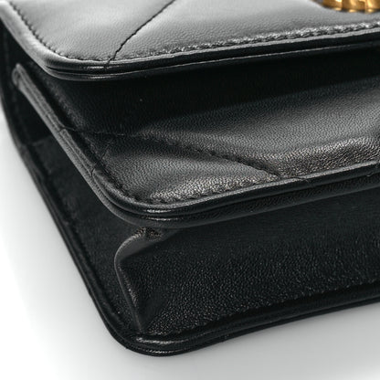 Chanel Lambskin Quilted Chanel 19 Flap Phone Holder With Chain Black 8 of 10