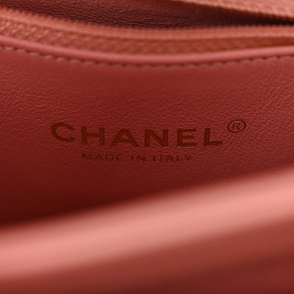 Chanel Lambskin Chevron Quilted Small Trendy CC Dual Handle Flap Bag Light Pink 6 of 10