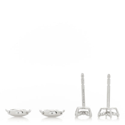 Tiffany Platinum Diamond .19ct Mini Victoria Earrings 5 of 7