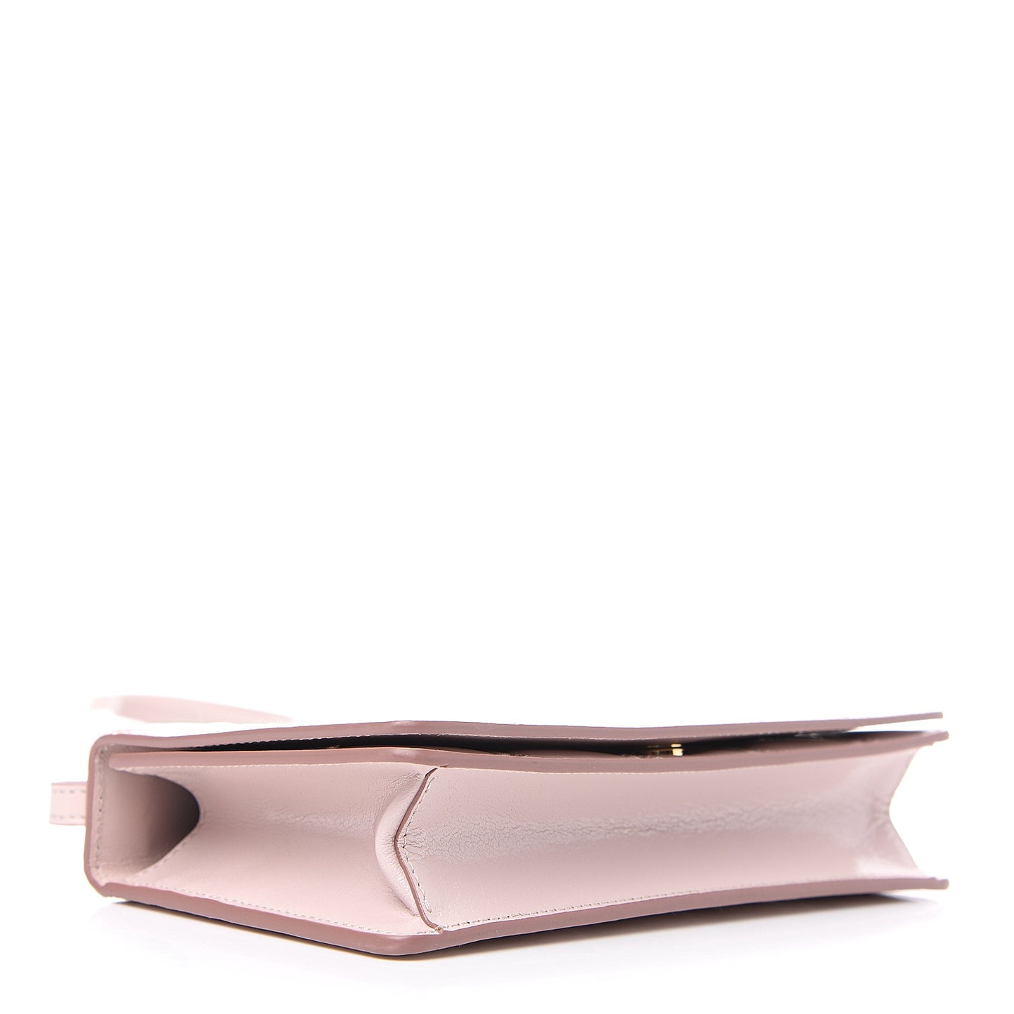 Goatskin Quilted GV3 Strap Wallet Pale Pink