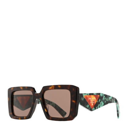 Prada Acetate Symbole Sunglasses SPR 23Y Red Tortoise 1 of 6