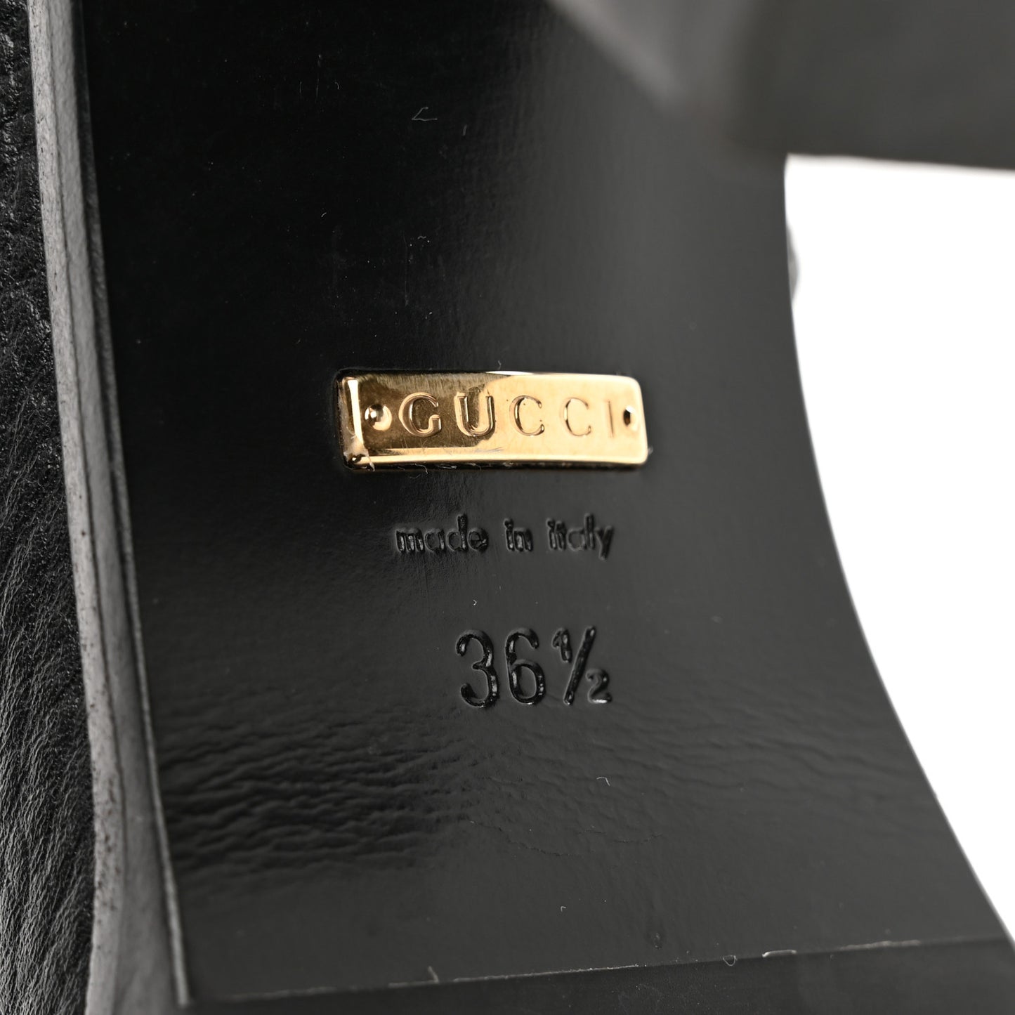 Austin Calfskin Interlocking G Ankle Boots 36.5 Black