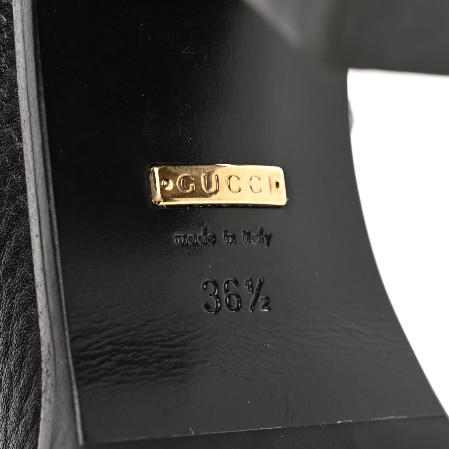 Gucci Austin Calfskin Interlocking G Ankle Boots 36.5 Black 6 of 8