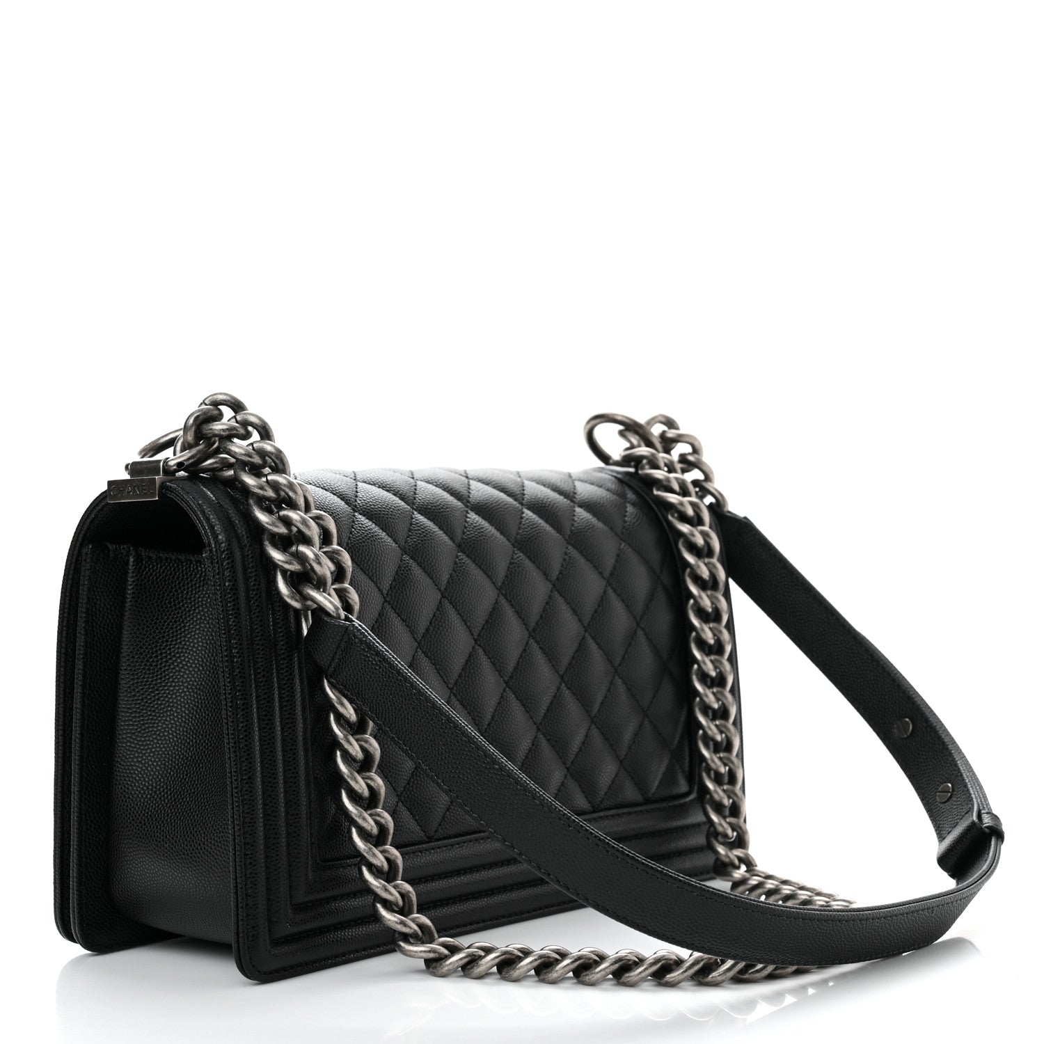Chanel Caviar Quilted Medium Boy Flap Black 3 of 10