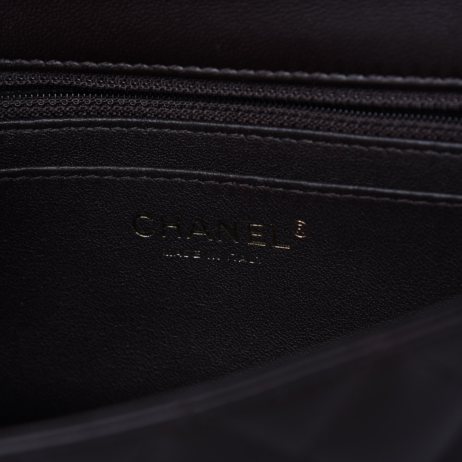 Chanel Lambskin Quilted Mini Rectangular Flap Dark Brown 8 of 11