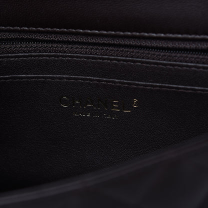 Chanel Lambskin Quilted Mini Rectangular Flap Dark Brown 8 of 11