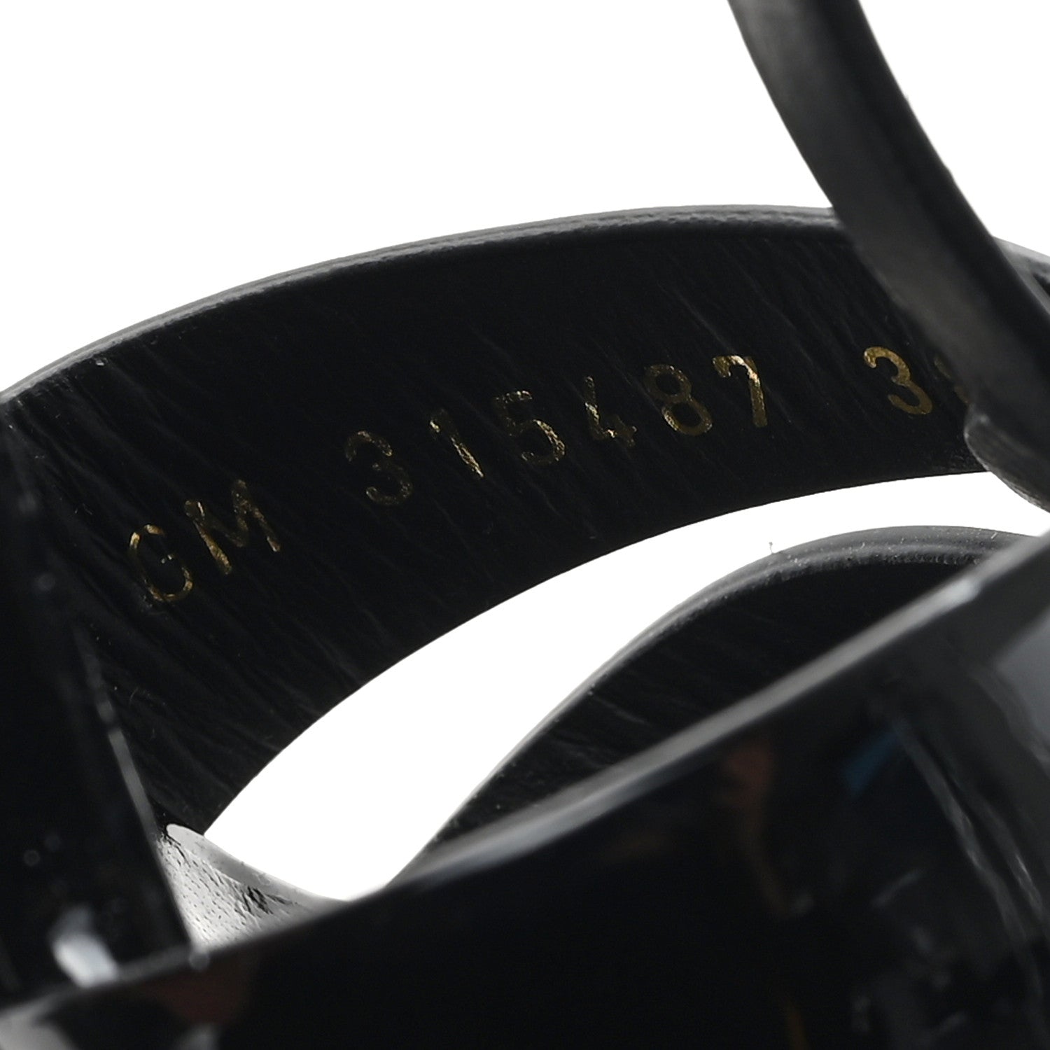 Saint Laurent Patent Tribute 105 Platform Sandals 38 Black 9 of 10