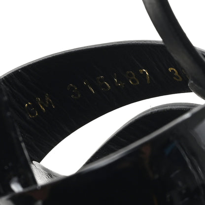 Saint Laurent Patent Tribute 105 Platform Sandals 38 Black 9 of 10