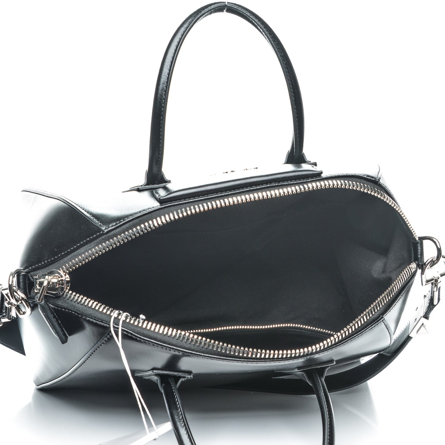 Shiny Lord Calfskin Medium Antigona Black