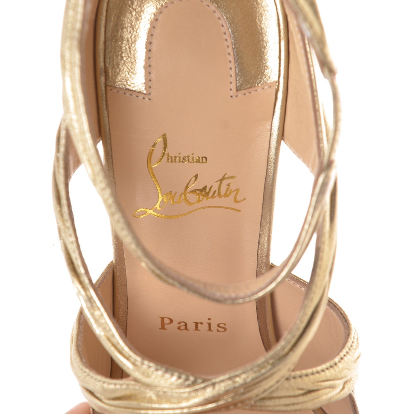 Metallic Nappa Kashou 120 Sandals 39 Light Gold