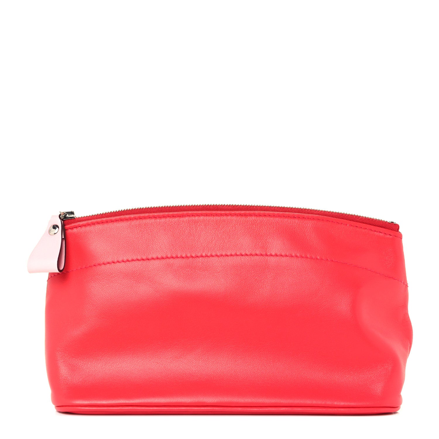Hermes Milo Lambskin Swift Tohubohu Pouch MM Capucine Rose Sakura 1 of 8