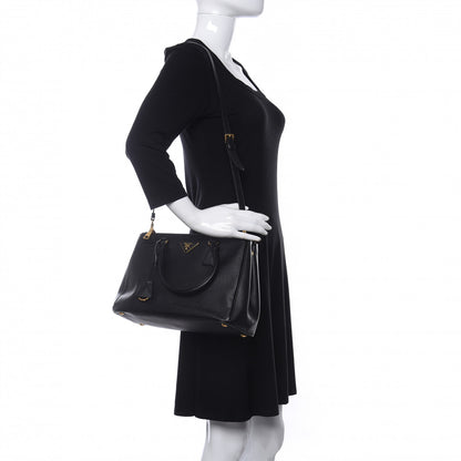 Prada Saffiano Small Galleria Double Zip Tote Black 2 of 21
