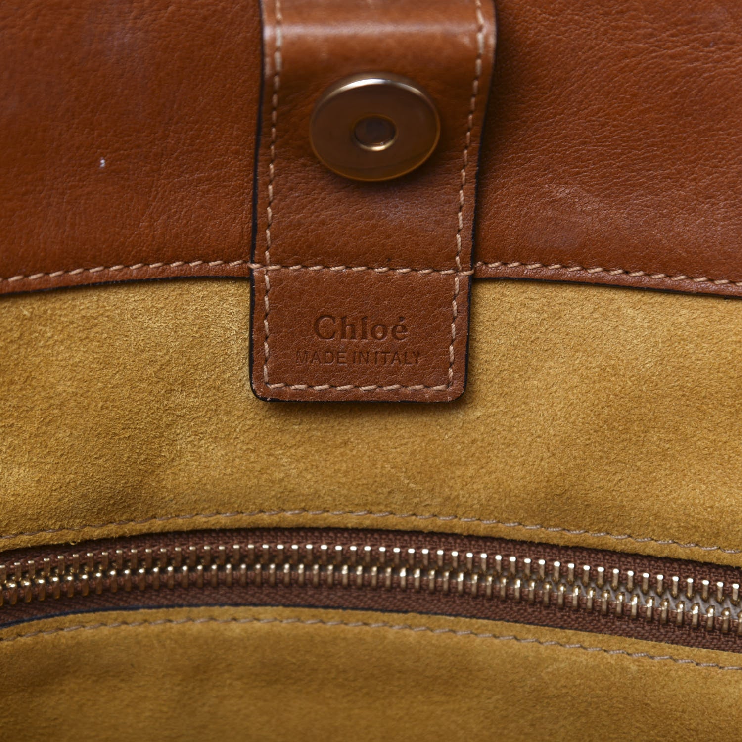 Chloe Smooth Calfskin Medium Milo Shopping Tote Caramel 10 of 17