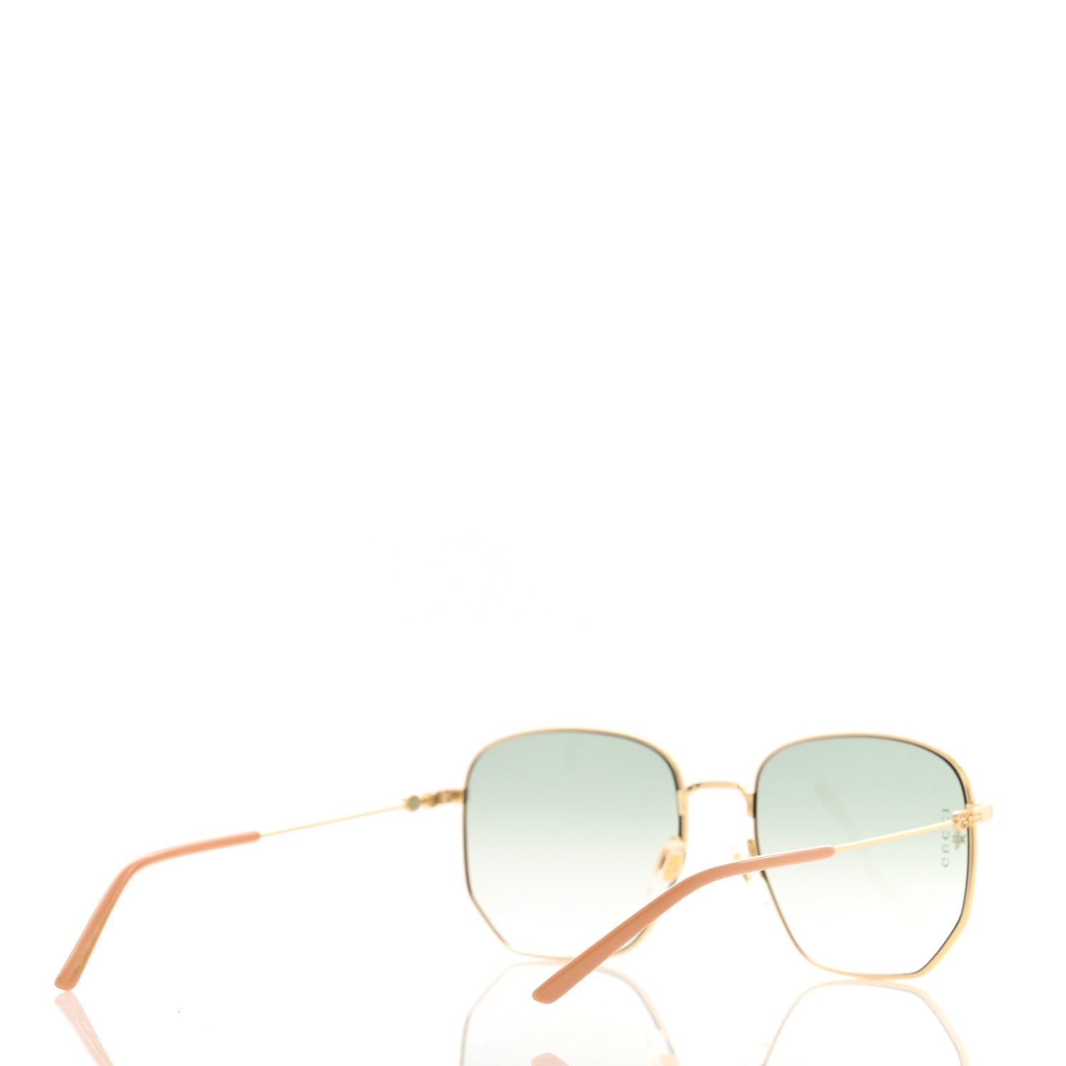 Gucci Oversized Sunglasses GG0396S Gold 4 of 9