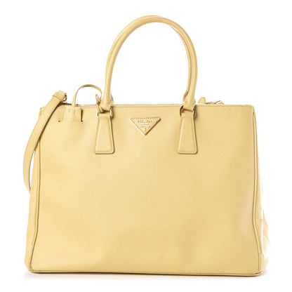 Prada Saffiano Large Galleria Double Zip Tote Ginestra 1 of 23