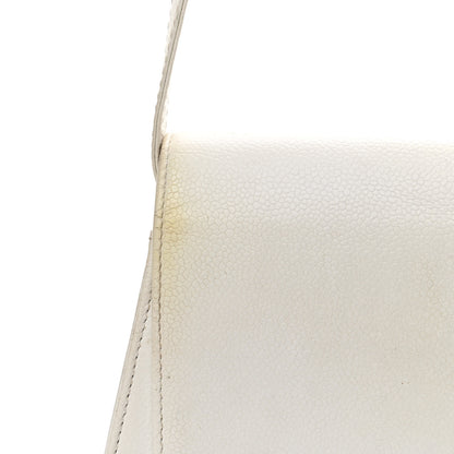 Chanel Caviar Quilted Flap Shoulder Bag White 11 of 14