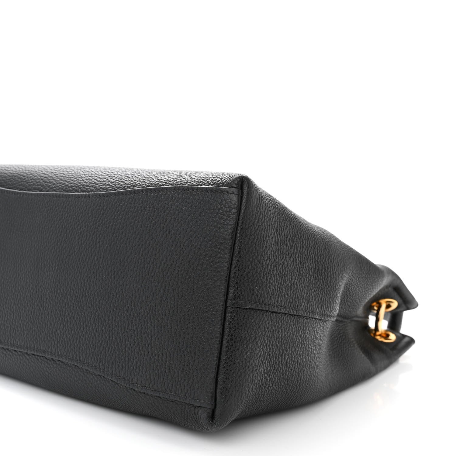 Prada Vitello Phenix Embossed Logo Hobo Black 11 of 12