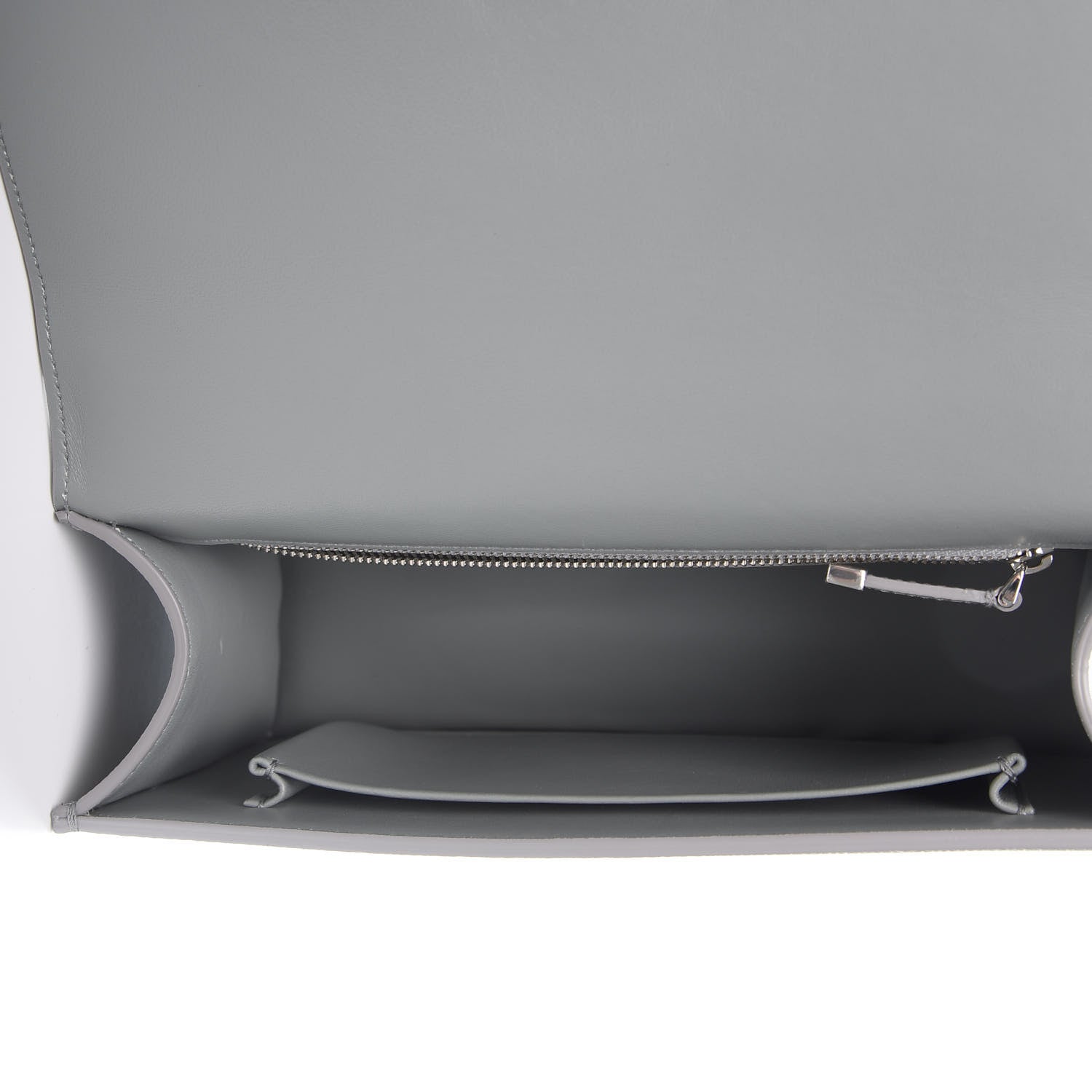 Christian Dior Grained Calfskin 30 Montaigne Chain Flap Bag Grey 4 of 10