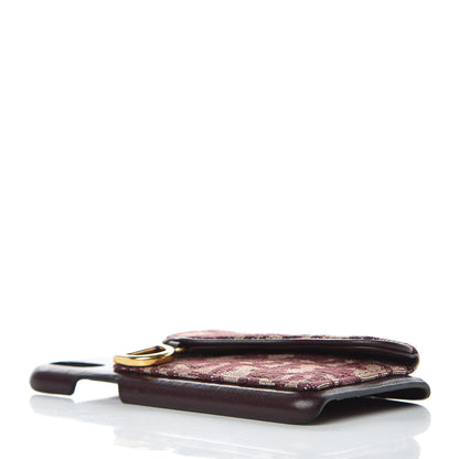 Christian Dior Oblique Calfskin Saddle iPhone X Case Bordeaux 4 of 7