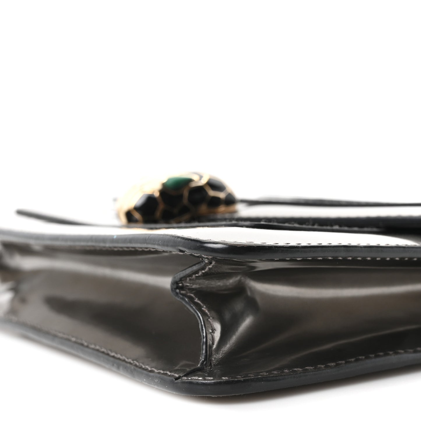 Metallic Serpenti Forever Small Shoulder Bag Silver