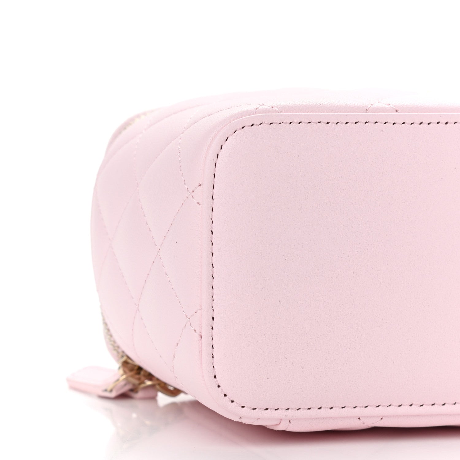 Chanel Lambskin Quilted Small Top Handle Vanity Case With Chain Light Pink 10 of 12