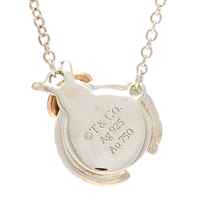 Tiffany Sterling Silver 18K Rose Gold Return to Tiffany Love Bugs Ladybug Pendant Necklace 4 of 5