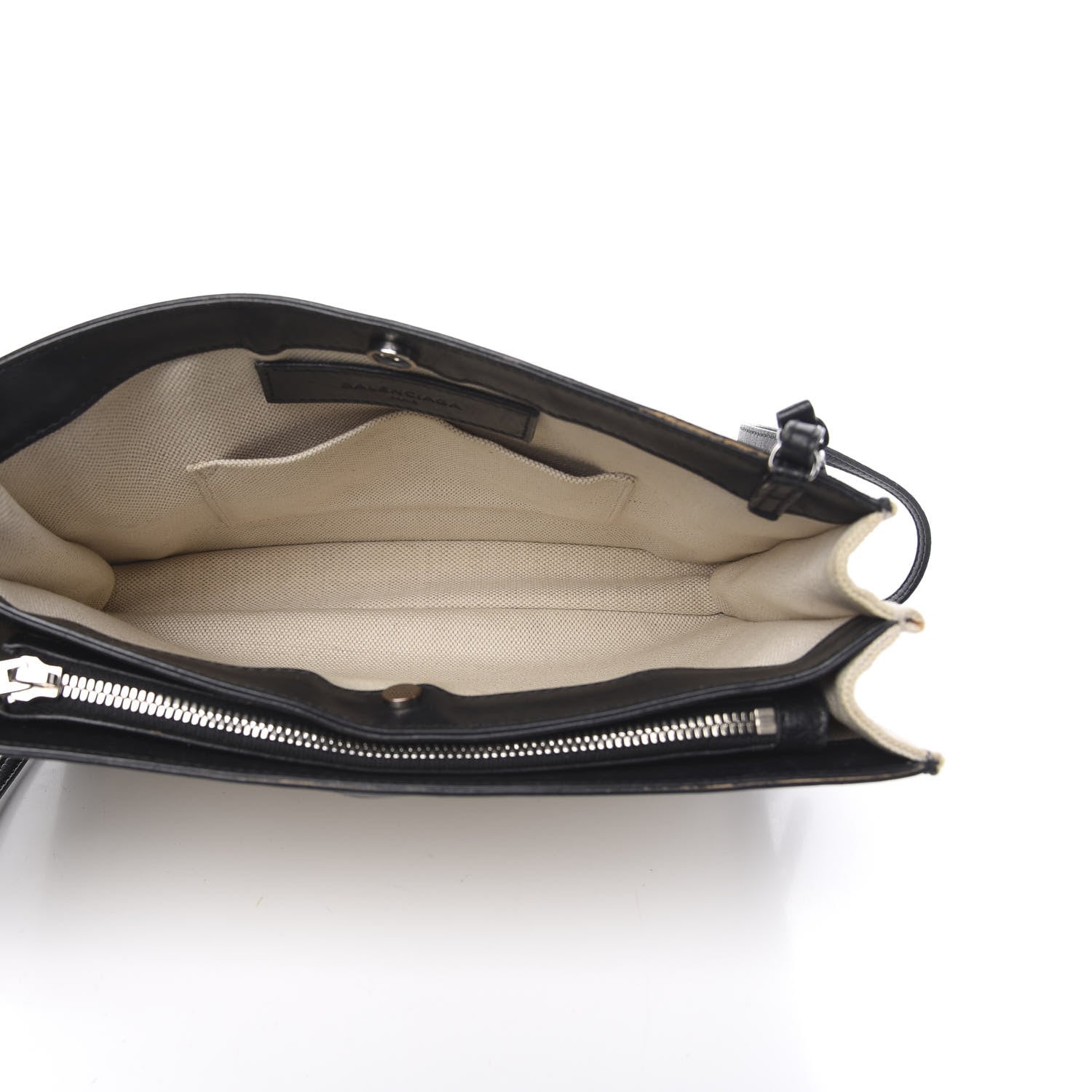 Balenciaga Cotton Canvas Pochette Crossbody Bag Black 5 of 18