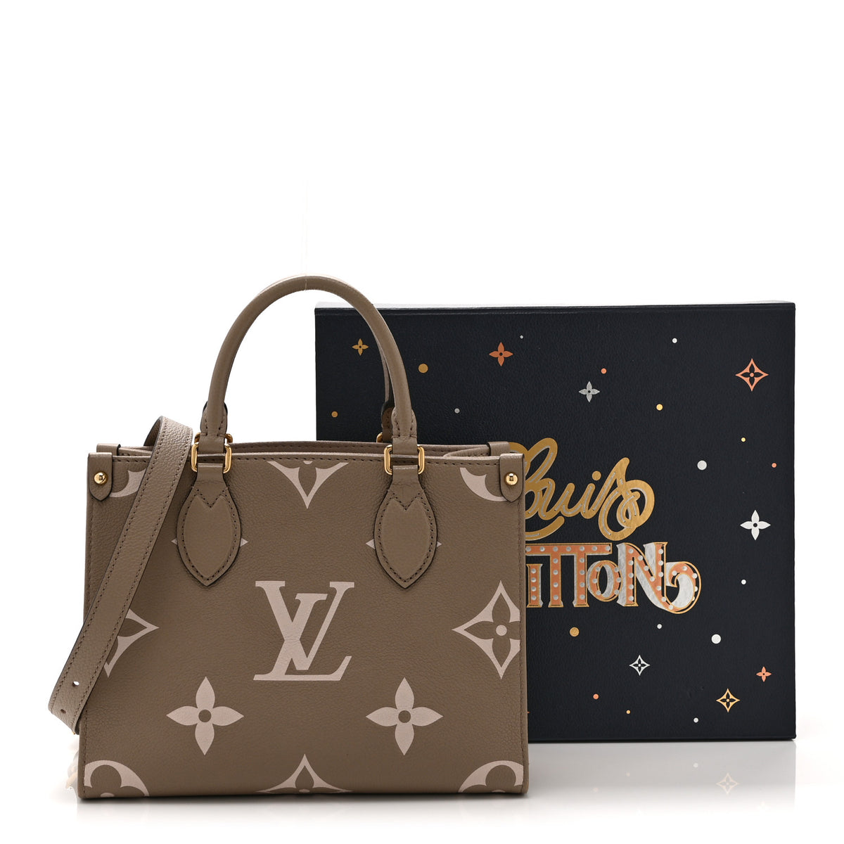Louis Vuitton Empreinte Monogram Giant Onthego PM Tourterelle Creme 10 of 10