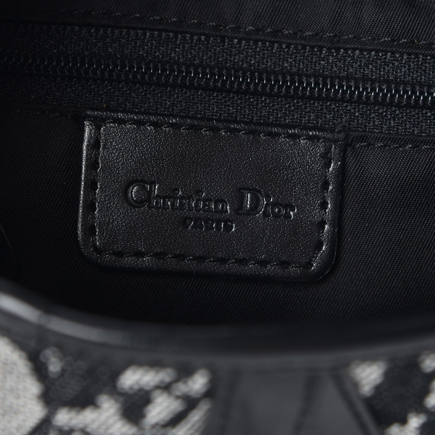 Monogram Saddle Bag Black