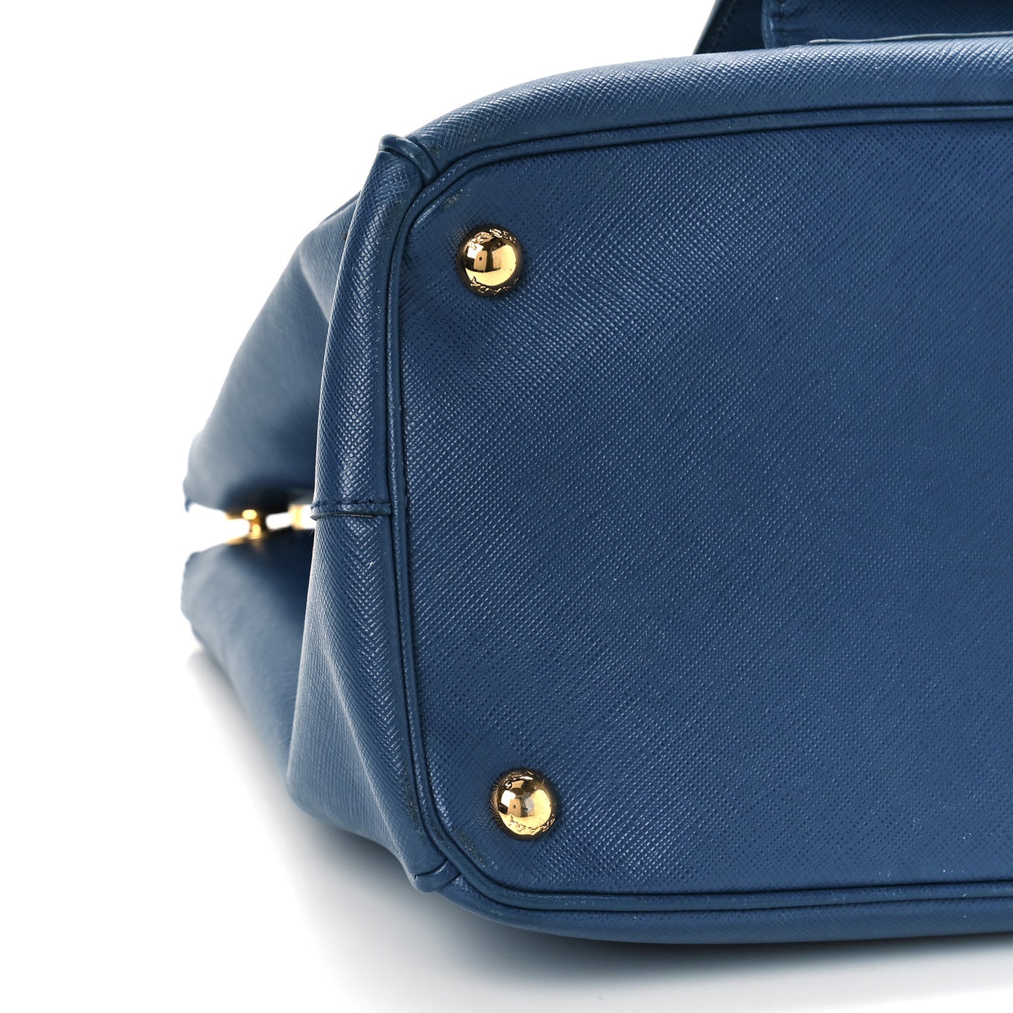 Saffiano Lux Galleria Front Pocket Tote Bluette
