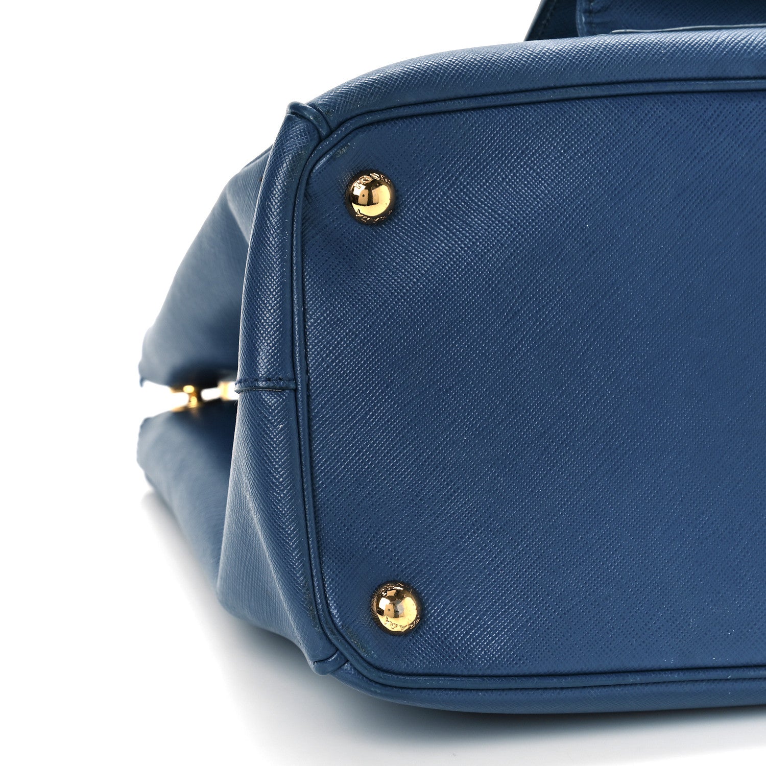 Prada Saffiano Lux Galleria Front Pocket Tote Bluette 6 of 10