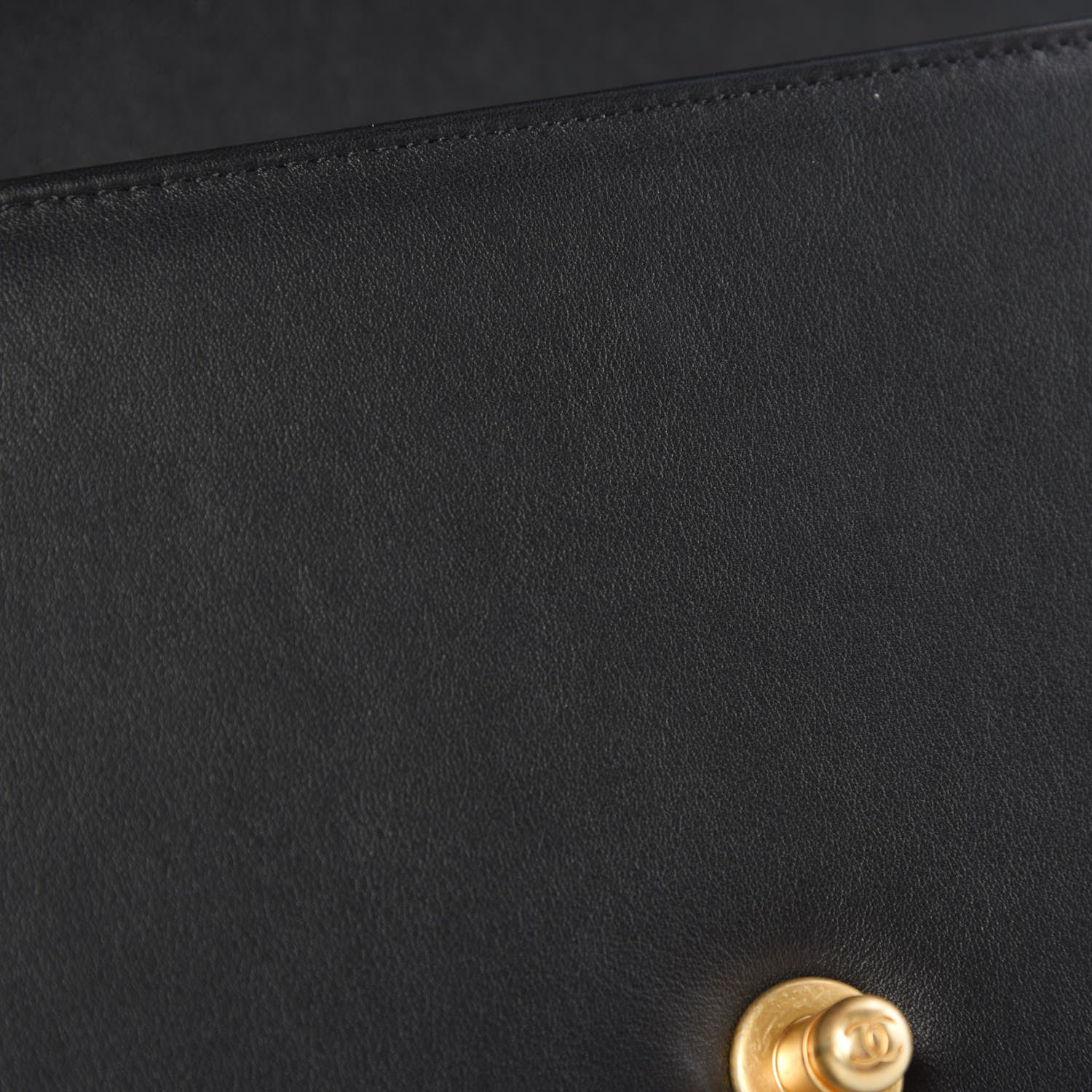 Chanel Lambskin Quilted Medium Boy Flap Black 11 of 12