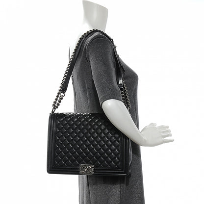 Chanel Calfskin Quilted Large Boy Flap Black 2 of 8