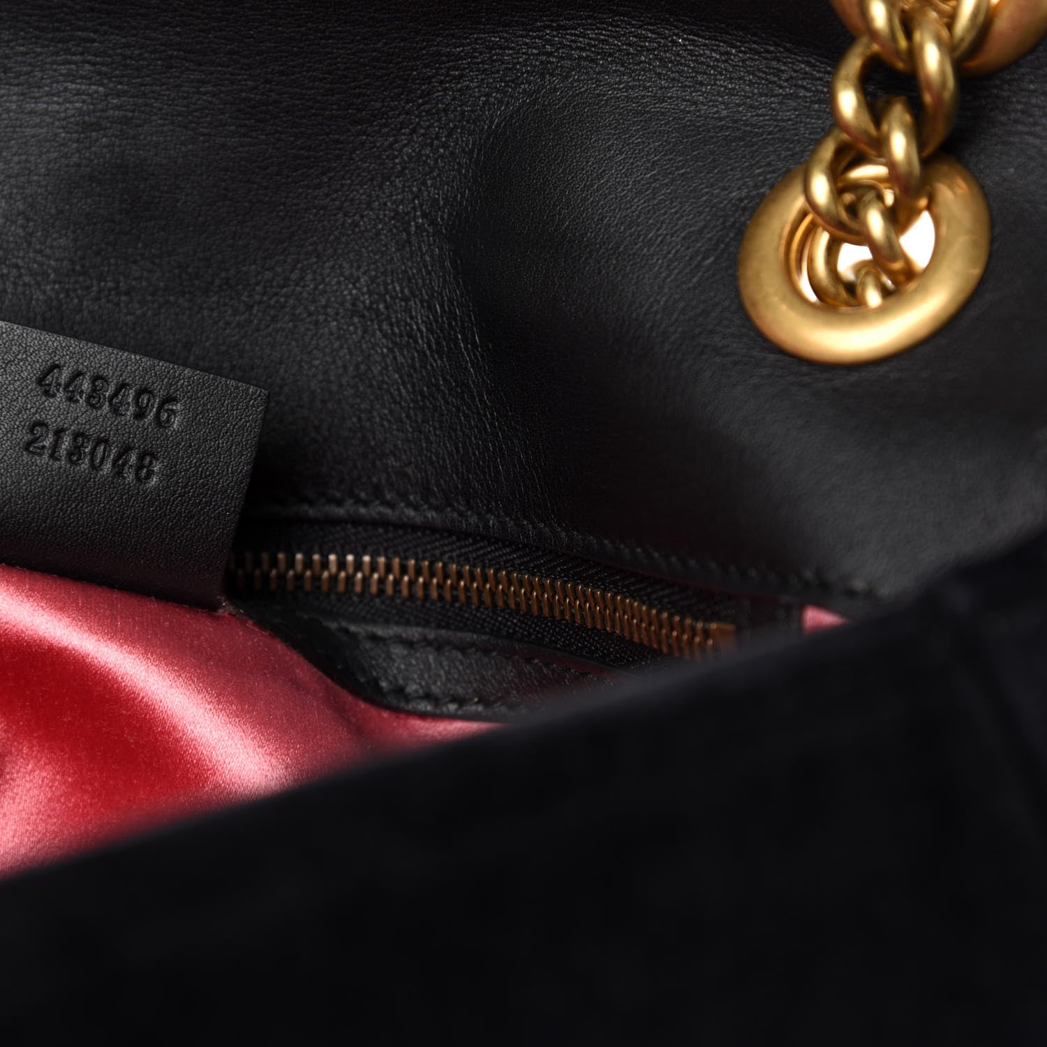 Gucci Velvet Matelasse Medium GG Marmont Shoulder Bag Black 10 of 11