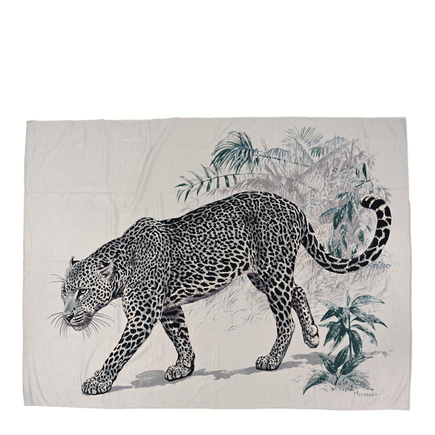 Cashmere Panther Pardus Blanket Black White
