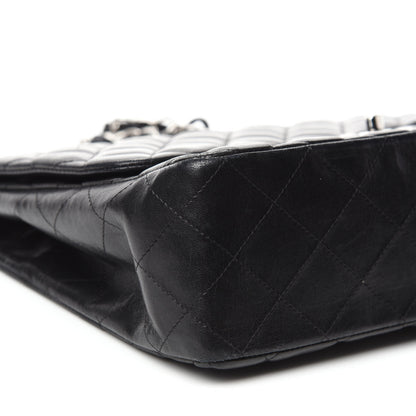 Chanel Lambskin Quilted Jumbo Single Flap Black 7 of 12