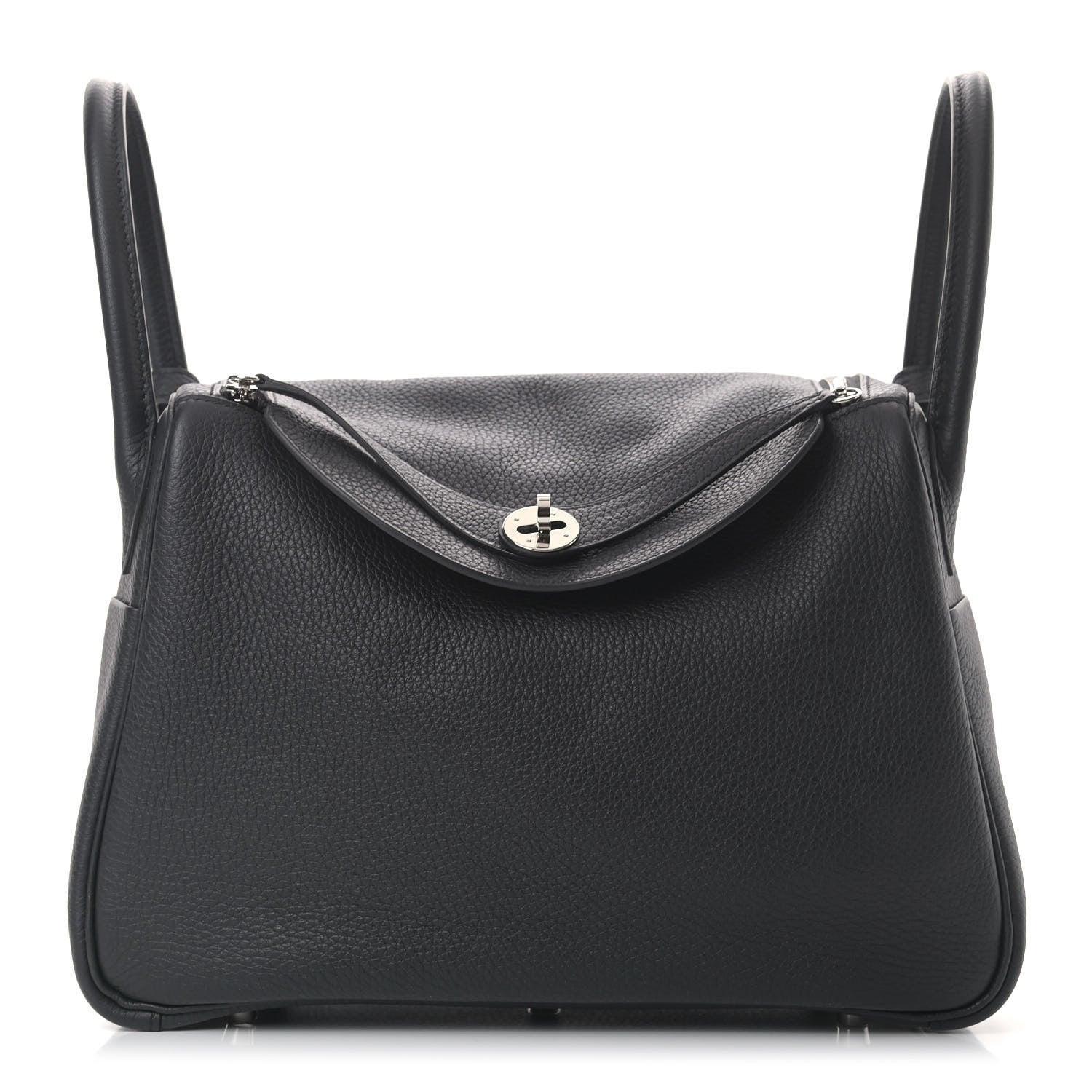 Hermes Taurillon Clemence Lindy 30 Black 1 of 10