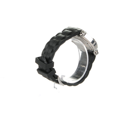 Chopard Stainless Steel Rubber 3 Diamond 36mm Happy Sport Quartz Watch Black 5 of 12