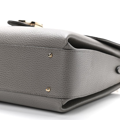 Gucci Dollar Calfskin Medium Interlocking G Top Handle Shoulder Bag Loess 9 of 9