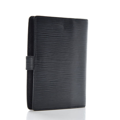 Louis Vuitton Epi Small Ring Agenda Cover Black 3 of 8