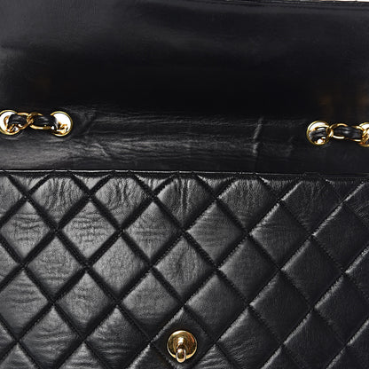 Chanel Lambskin Quilted Jumbo Single Flap Black 11 of 14